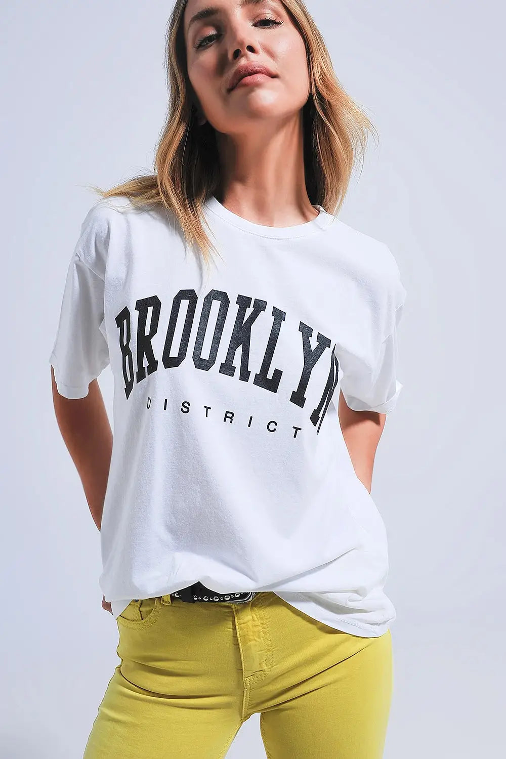 Brooklyn t-shirt in white - One Size / White - Tops
