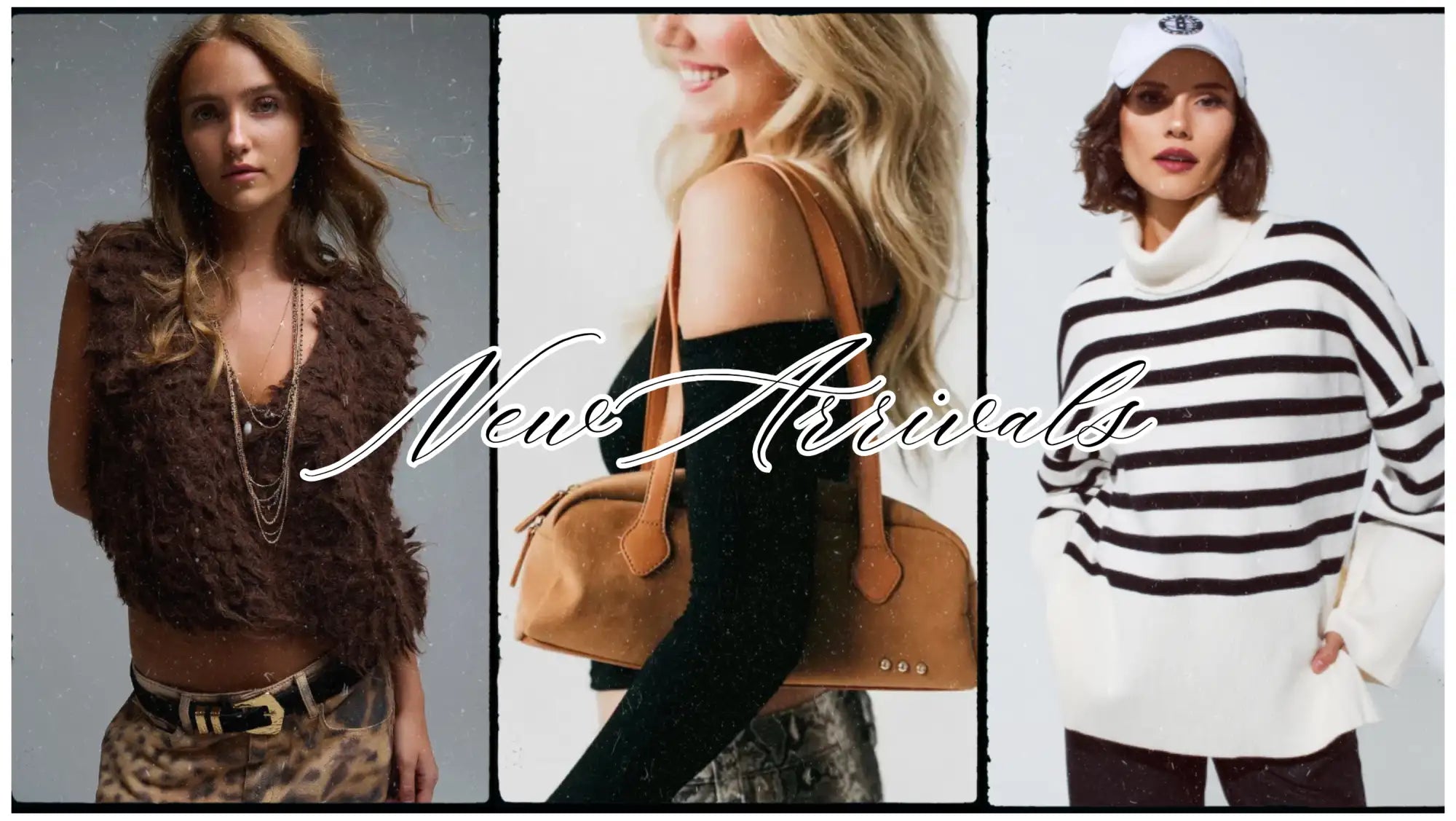 Brown feathered vest with black trim and silver hardware, likely from a high-end fashion brand.