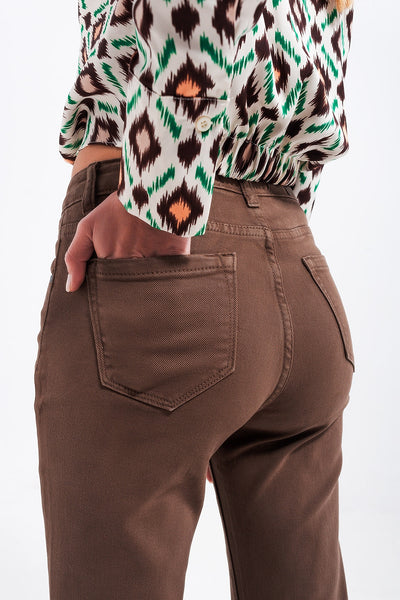 Brown flared jeans