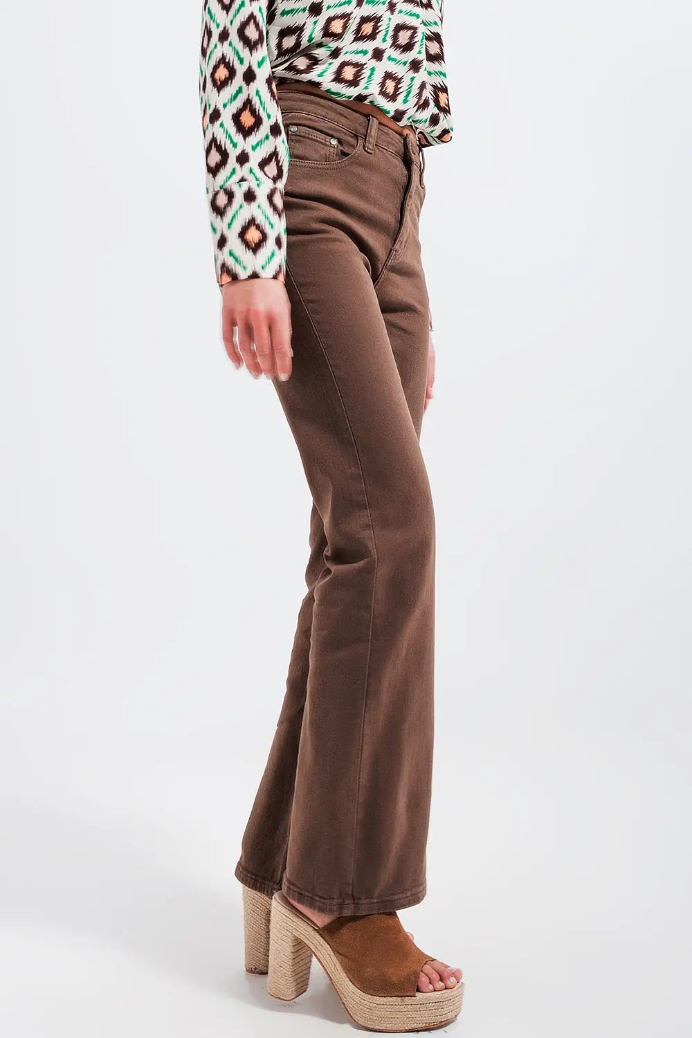 Brown flared jeans - Jeans