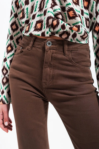 Brown flared jeans - Jeans