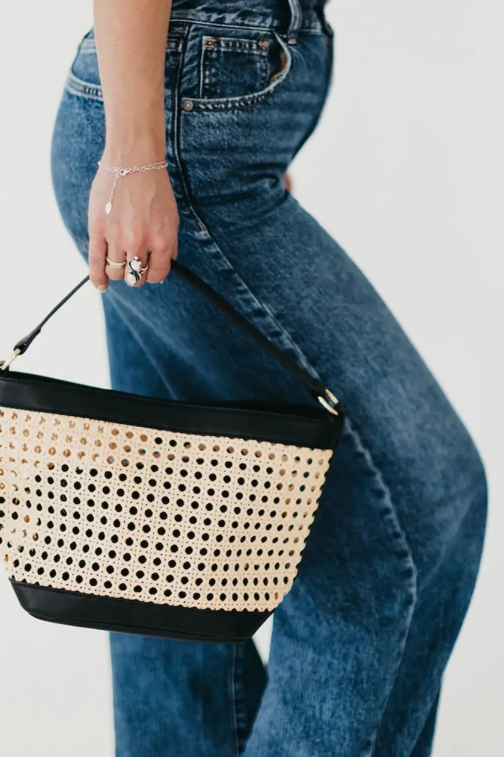 Bryce Woven Bucket Bag - Crossbody Bag