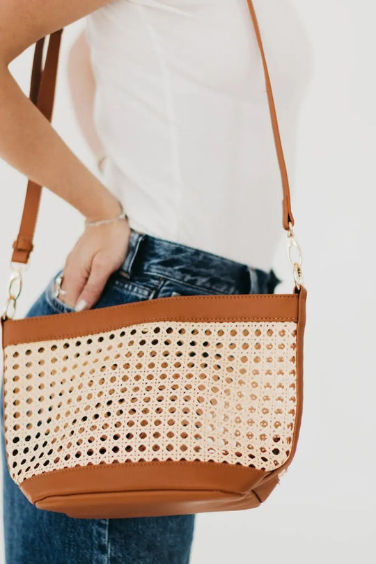 Bryce Woven Bucket Bag - Crossbody Bag