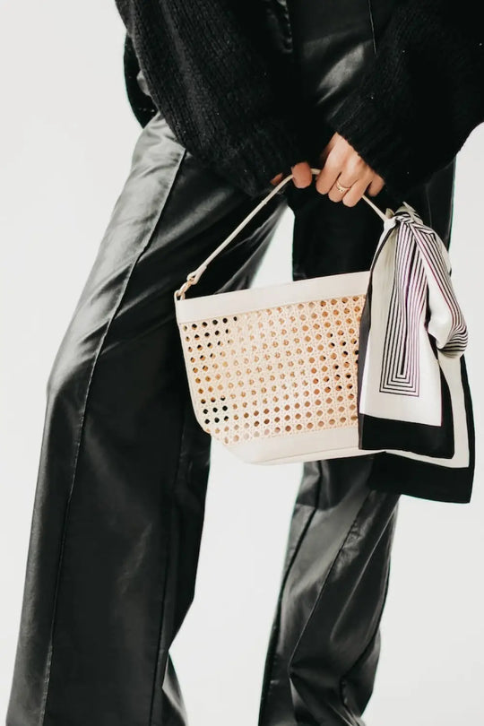 Bryce Woven Bucket Bag - Crossbody Bag