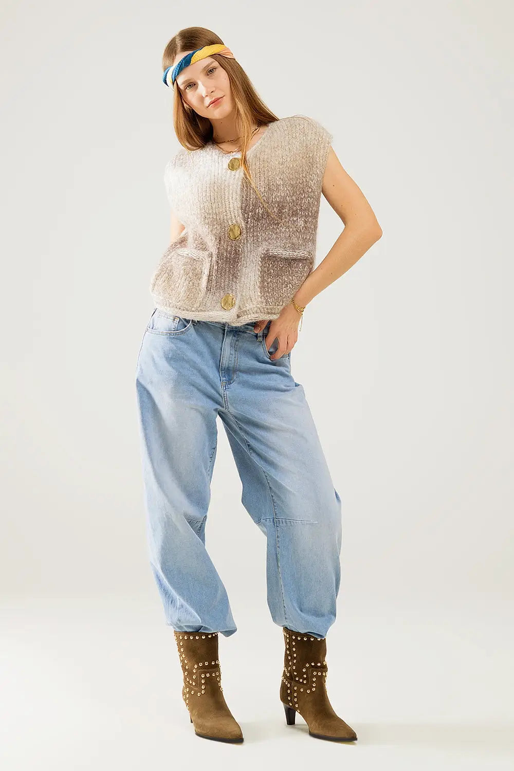 Bubble Wide Leg Jeans in light wash - Jeans