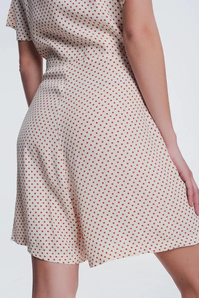 button front jumpsuit in beige - Dresses