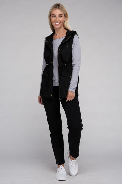 Military Hoodie Vest *More Colors!