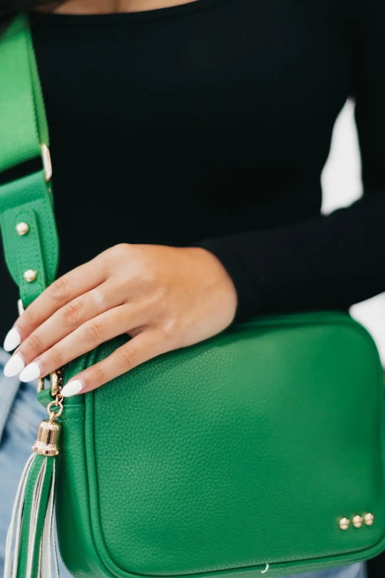 Callie Canvas Adjustable Strap - Emerald - Straps