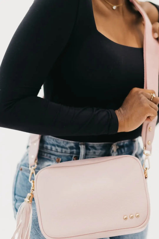 Callie Canvas Adjustable Strap - Blush - Straps