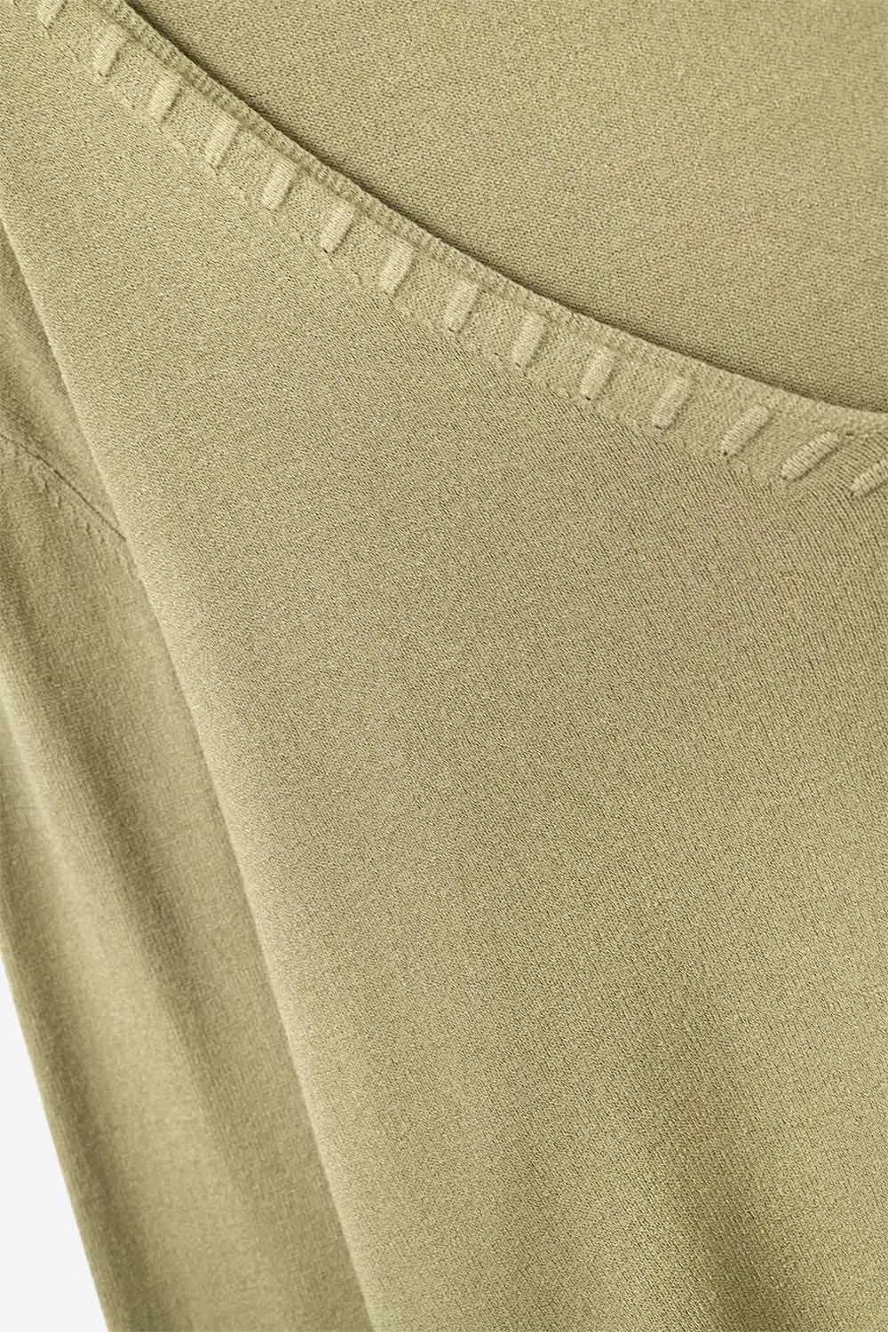 Camel sweater with V neckline - One Size / Brown - Sweaters