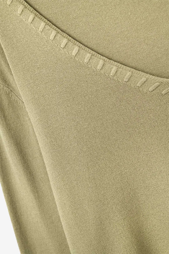 Camel sweater with V neckline - One Size / Brown - Sweaters