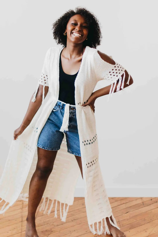 Camila Crochet Kimono - Kimono