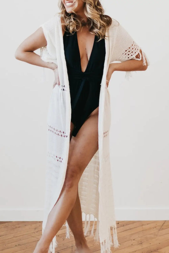 Camila Crochet Kimono - Kimono