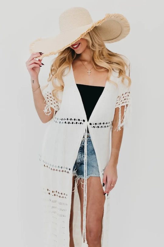 Camila Crochet Kimono - Kimono