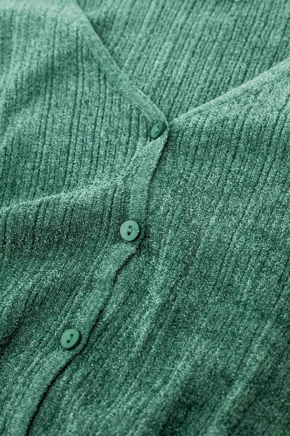 Cardigan texturé en vert menthe - Pulls