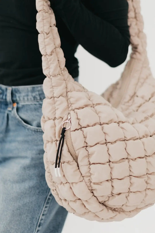 Carmen Quilted Hobo Tote Bag - Tote Bag