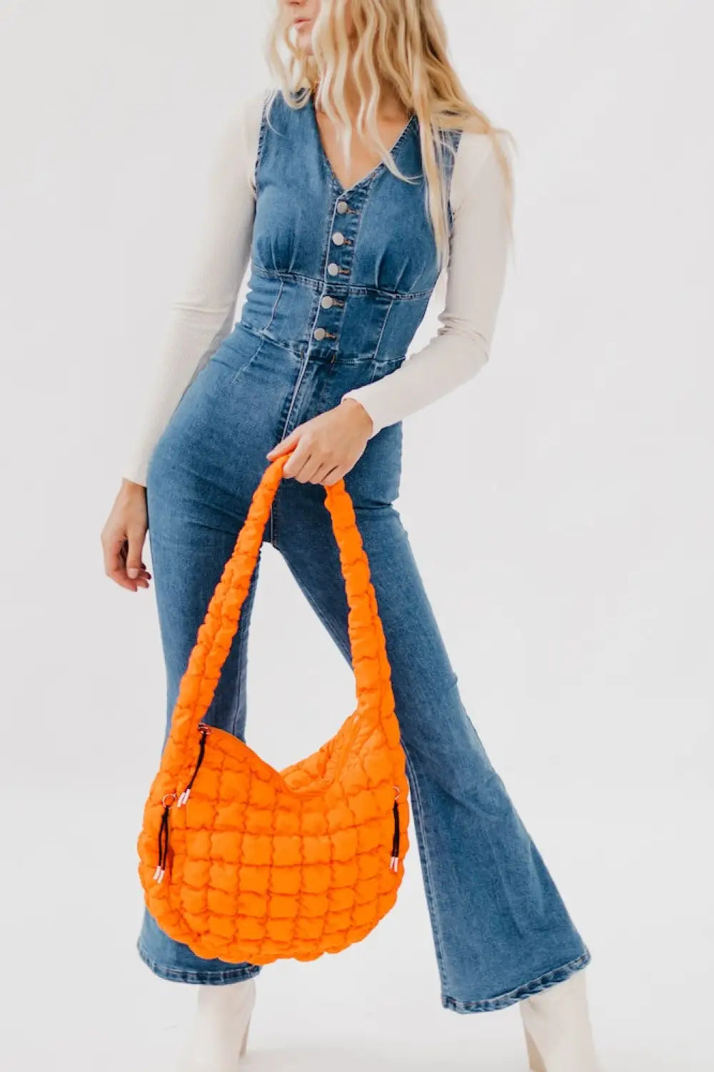 Carmen Quilted Hobo Tote Bag - Tote Bag