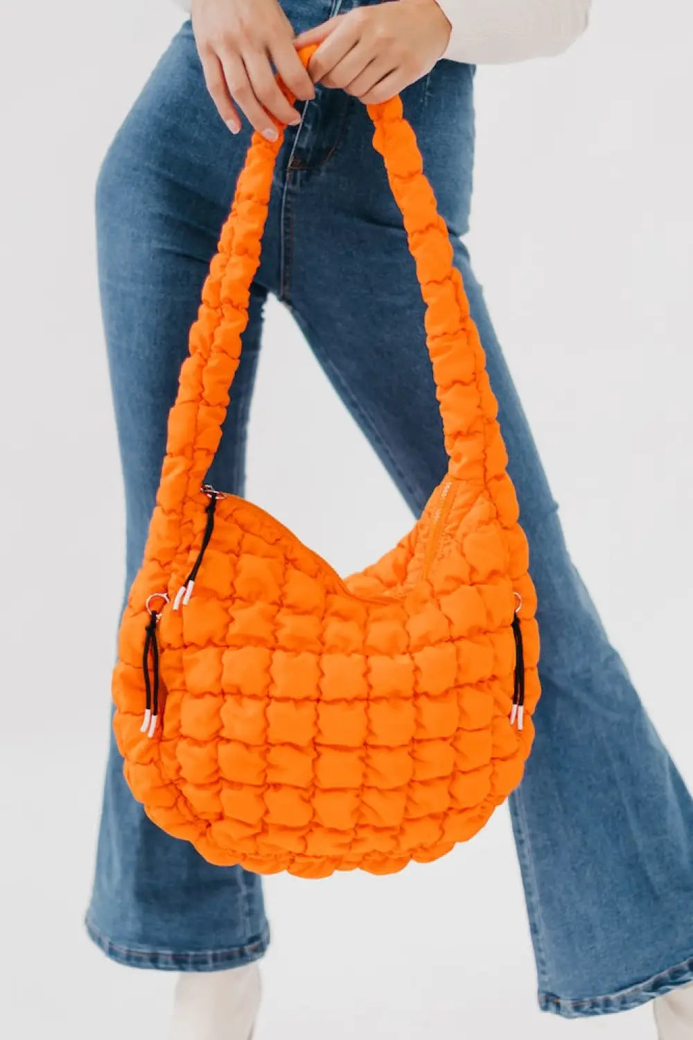 Carmen Quilted Hobo Tote Bag - Tote Bag