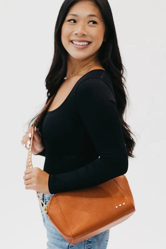 Cassie Crossbody Bag - Brown - Crossbody Bag
