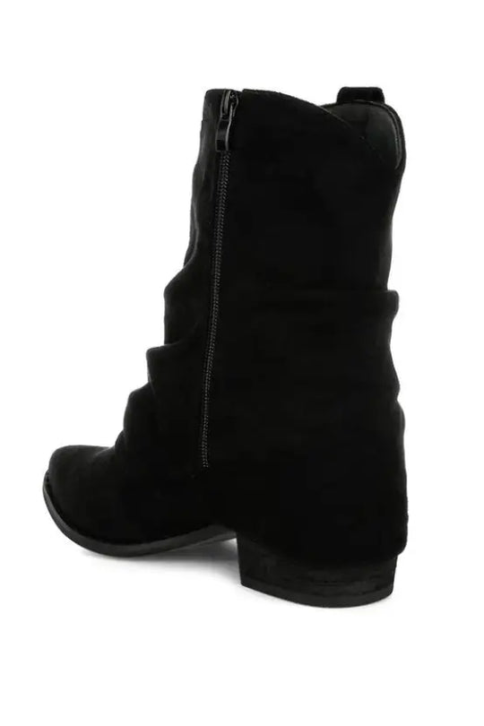 Bronco Slouchy Calf Boots - Shoes