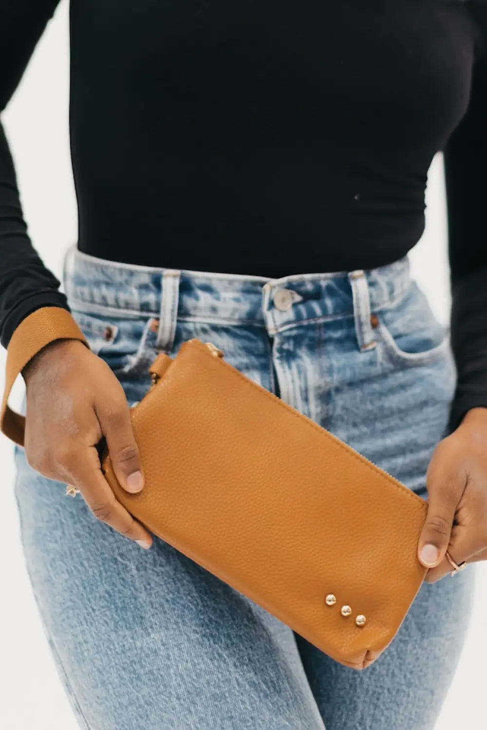 Cece Card Holder Clutch Bag - Brown - Clutch