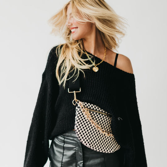 Bold Metal Chain Shoulder Strap - MELISSA JEAN
