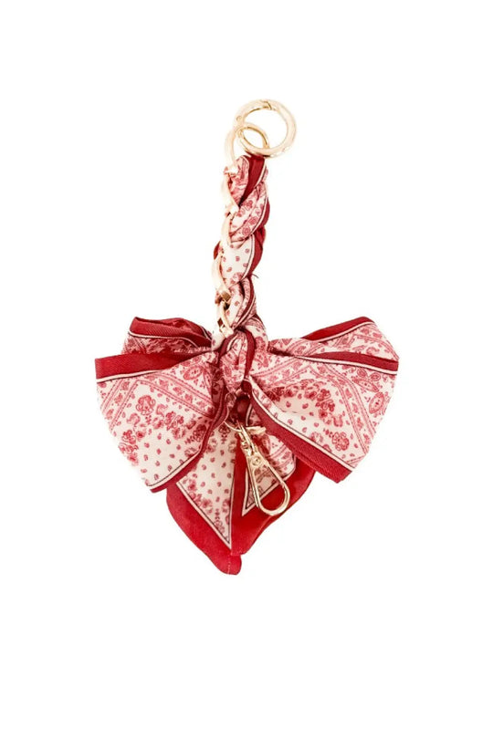 Charmed By Satin Bag Charms - Maroon Bandana - Charms