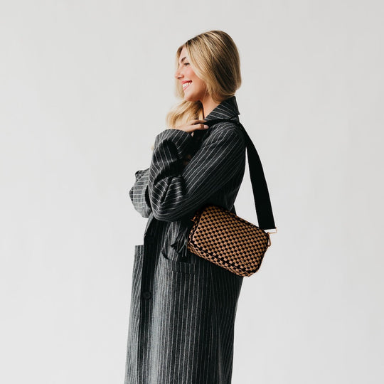 Woven Willow Camera Crossbody Bag - MELISSA JEAN