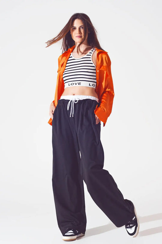 Chemise relaxed en rayon Orange vif - Tee-Shirt