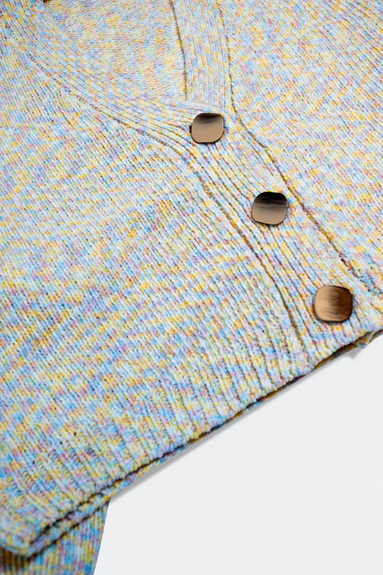 Chenille knit cardi in beige - One Size / Beige - Sweaters