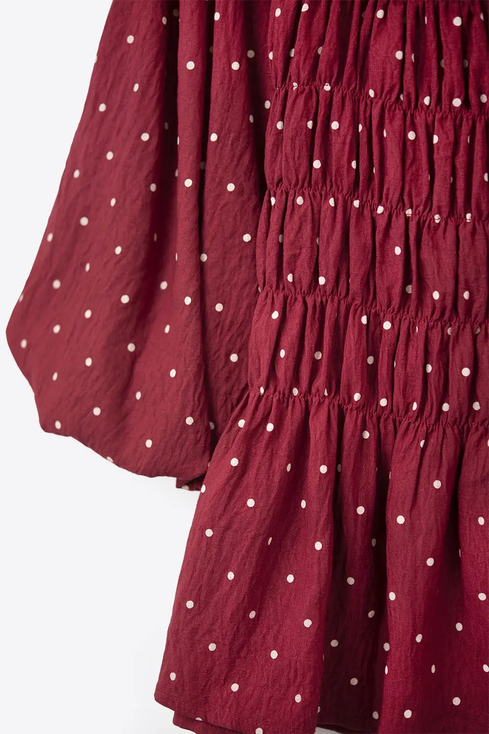 Chic Red Polka-Dot Cropped Top ajusté à la taille - Tops
