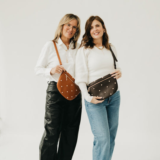 Chic Gold Studded Westlyn Bum Bag - MELISSA JEAN