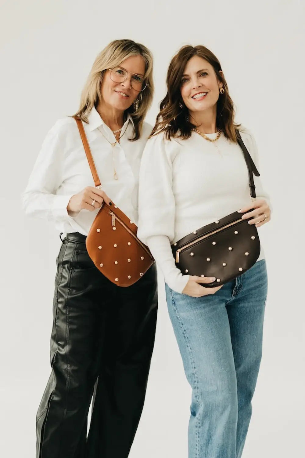 Chic Gold Studded Westlyn Bum Bag