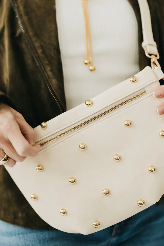 Chic Gold Studded Westlyn Bum Bag