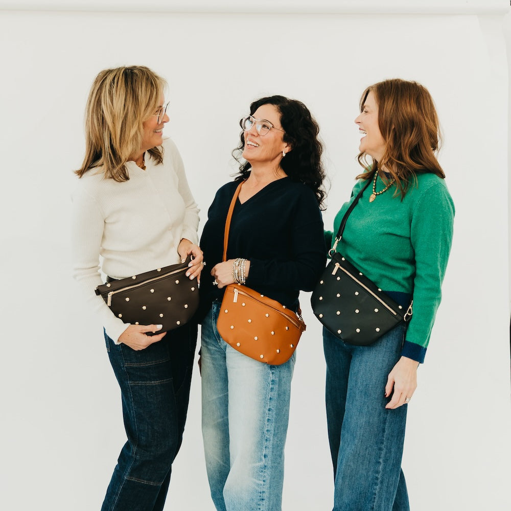 Chic Gold Studded Westlyn Bum Bag - MELISSA JEAN