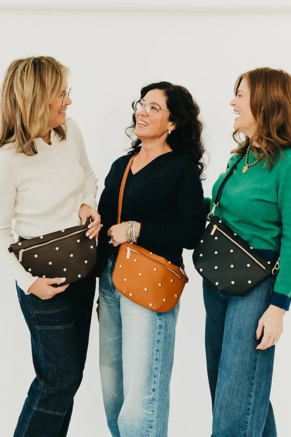Chic Gold Studded Westlyn Bum Bag