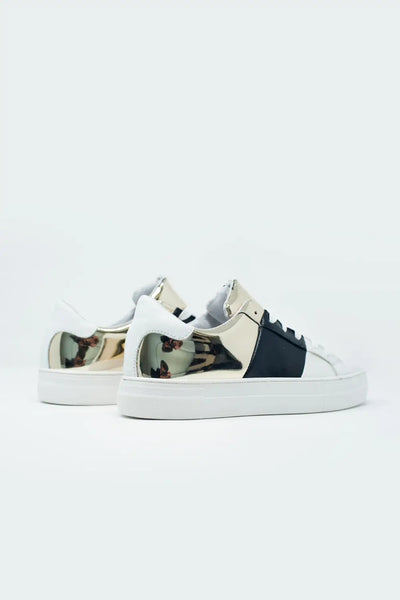 Chunky sneakers in black and gold - Shoes