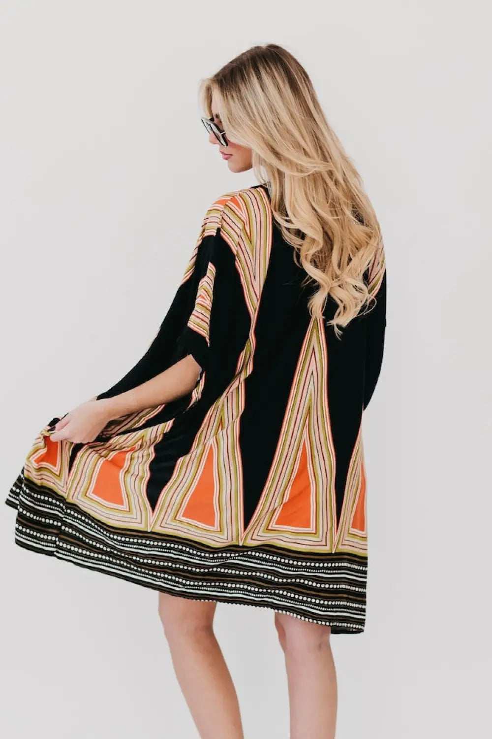 In The City Of Paradise Kimono - Black - Kimono