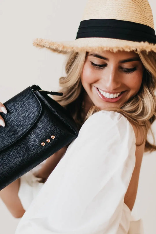 Classic Kit Vegan Leather Bag - Black - Handbags