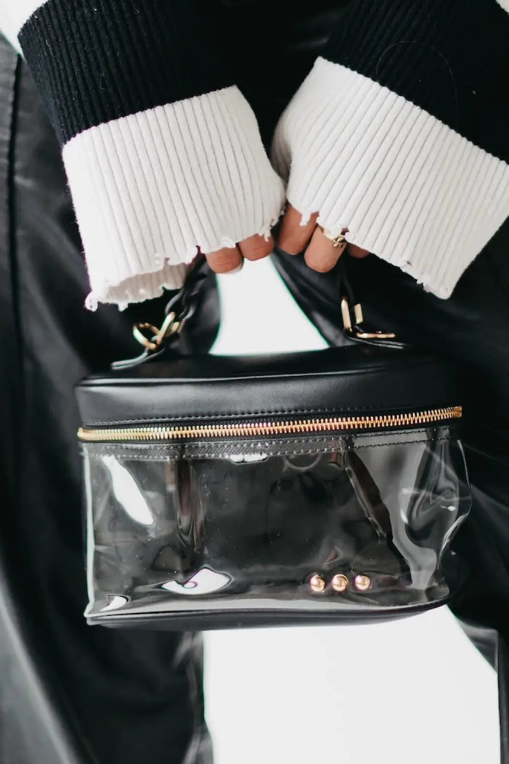 Carissa Clear Crossbody - Black - Crossbody Bag
