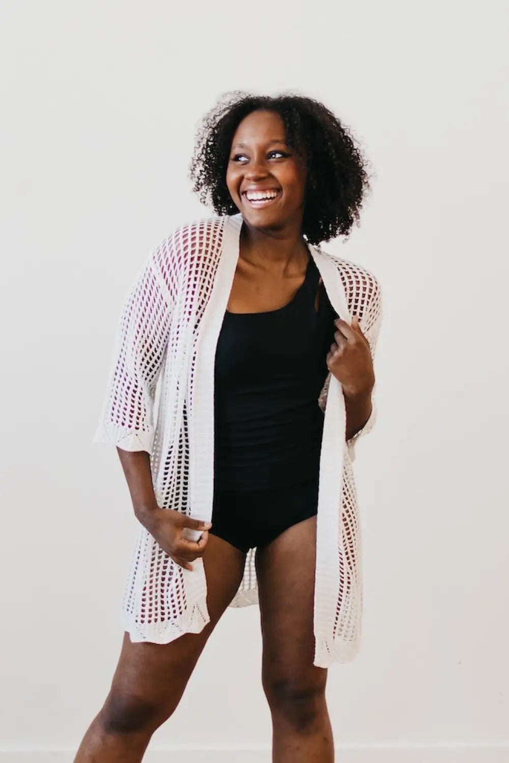 Coastal Views Crochet Tie Kimono - Kimono