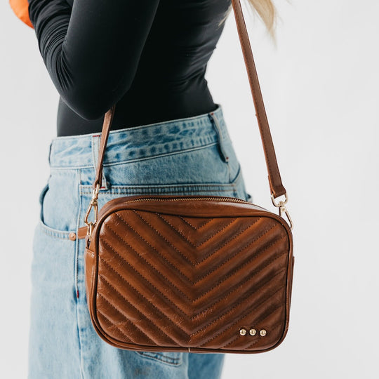 Coco Quilted Camera Crossbody Bag - MELISSA JEAN
