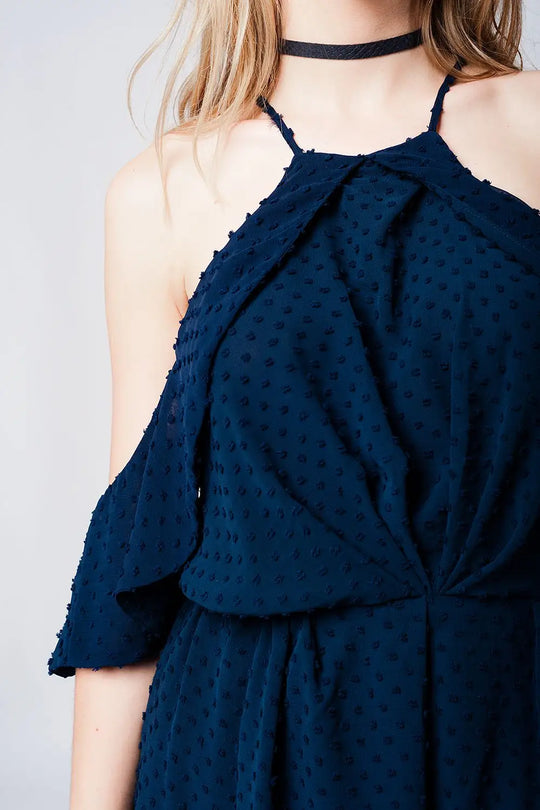 Combinaison navy à épaules dénudées - Vestidos