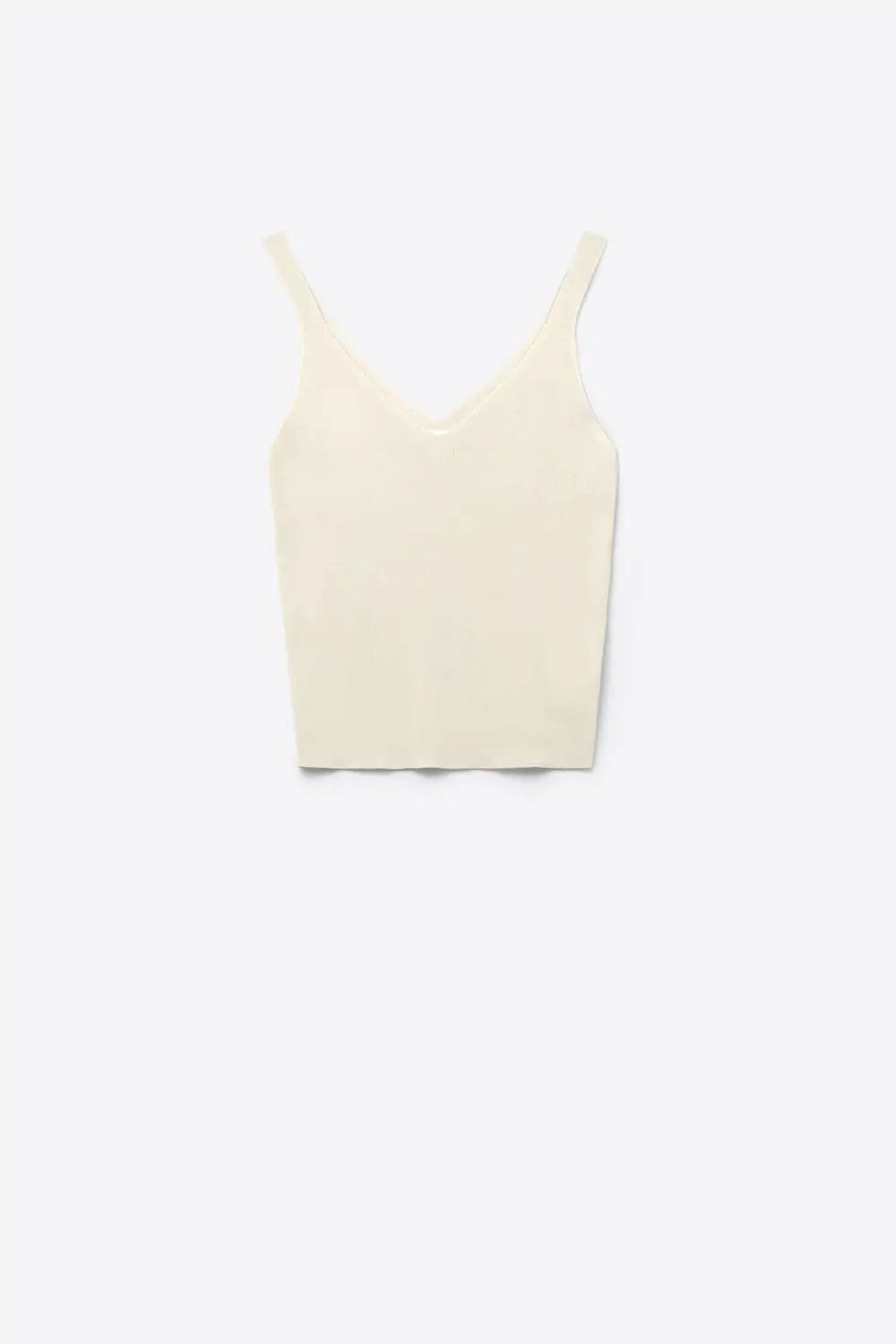 Comfy Ribbed Tank Top in Beige - One Size / Beige - Sweaters