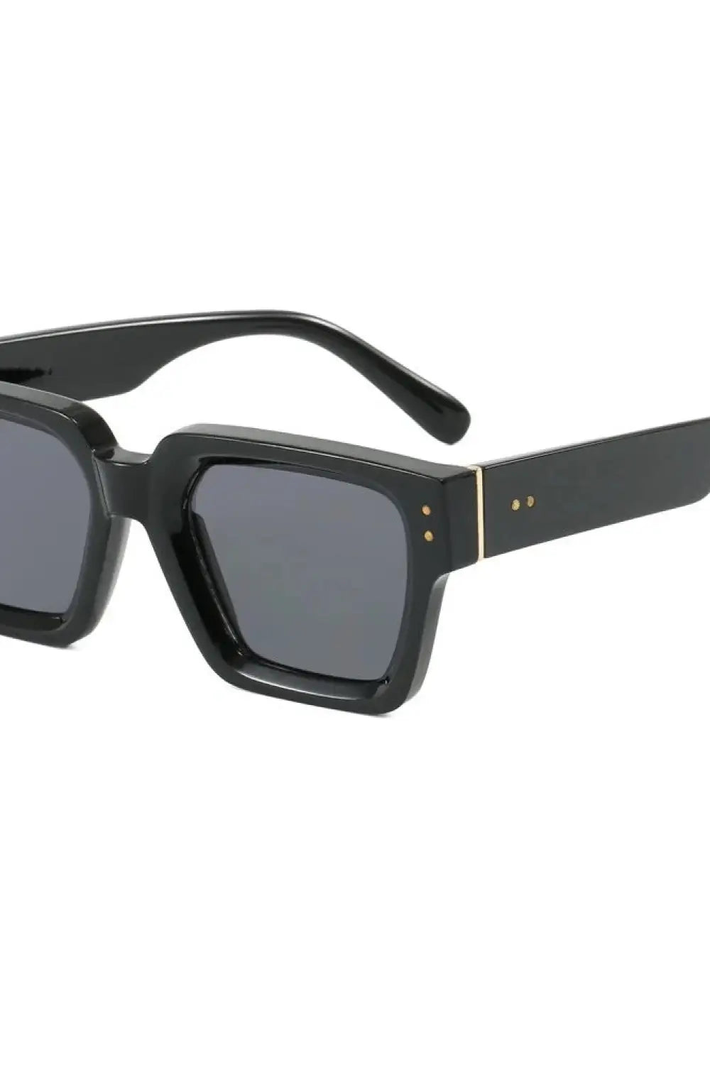 Courtney Square Sunglasses - Black/Black Lens - Sunglasses