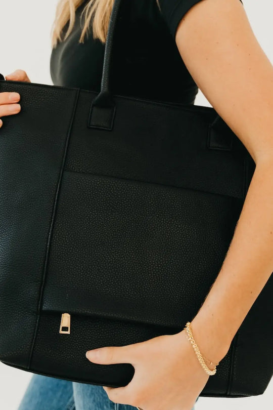 Courtney Checkered Tote - Tote Bag