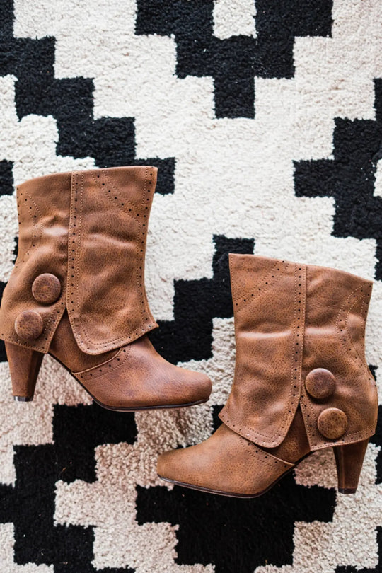 Cowgirl Star Booties in Tan - 110 Fashion Boots