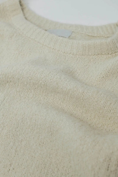 Cozy Balloon Sleeve Jumper in Cream - Sweaters