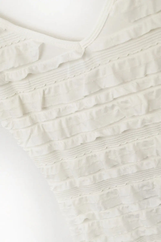 cream maxi dress in yellow with straps - Dresses