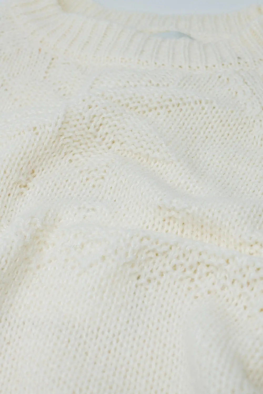 Cream sweater with Christmas detail - Sweaters